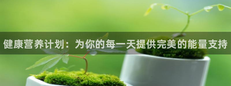 MK体育官方正版app神州：健康营养计划：为你的每一