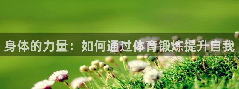 MK体育官方正版app代理：身体的力量：如何通过体育