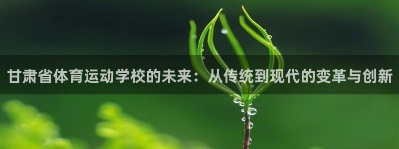 MK体育真坑：甘肃省体育运动学校的未